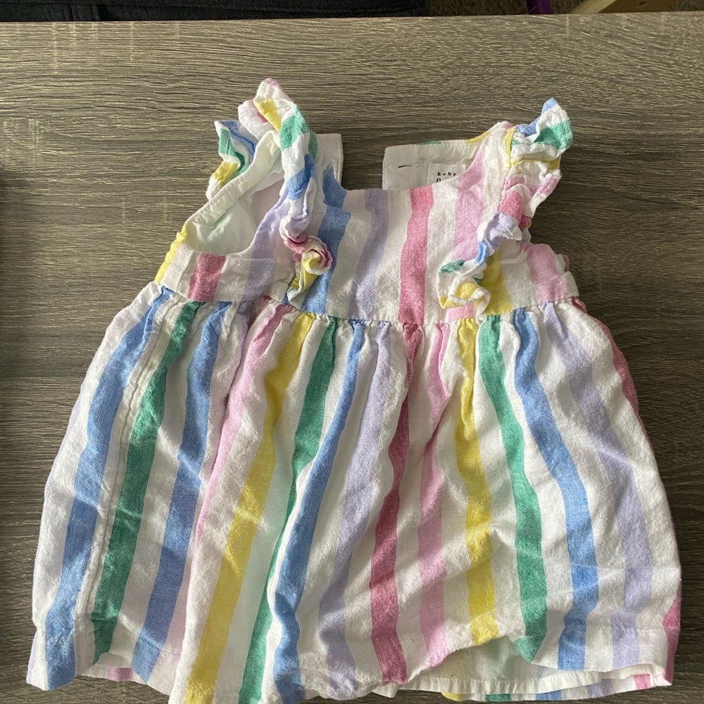 Colorful Striped Baby Dress